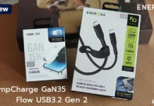 Energea AmpCharge GaN35 หัวชาร์จกลม รองรับสูงสุด 35W และ Flow USB3.2 Gen 2 สายชาร์จเร็ว 240W
